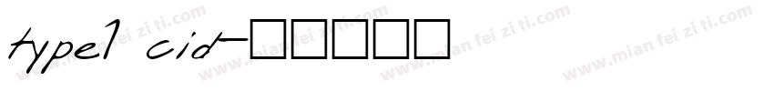 type1 cid字体转换